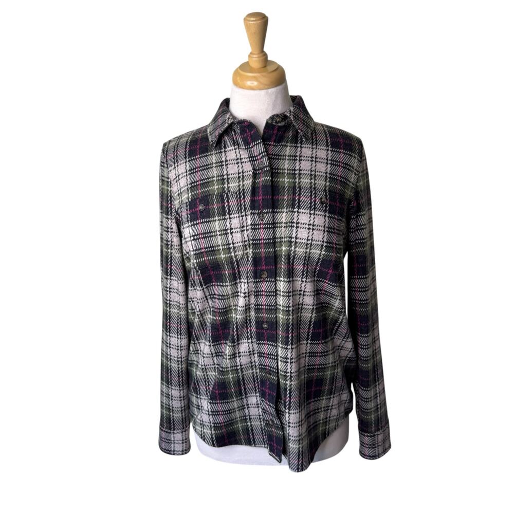 FAHERTY Legend Sweater Shirt Size Small Pink Green